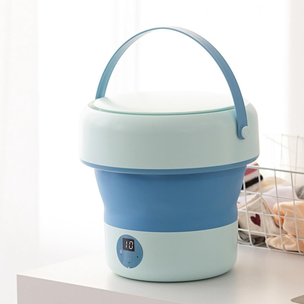 Spina UE,Lavastoviglie Pieghevole per Uso Domestico Piccola Mini Turbo Lavastoviglie Detergente per Frutta e Verdura Mini Lavastoviglie