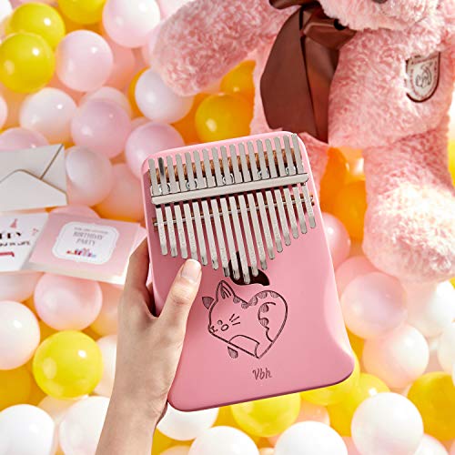 KKmoon 17 Chaves Kalimba Polegar Africano Dedo Piano Madeira Instrumento Musical Portátil Kalimba