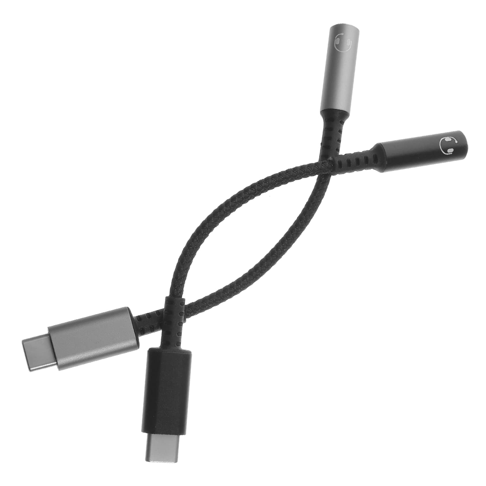 DOITOOL 6stücke Type-c Zu Audioadapter Kabel Für Kopfhörer Praktischer Für Handy Und Tablet Unterstützt Sprachsteuerung Und Musikwiedergabe Schwarz