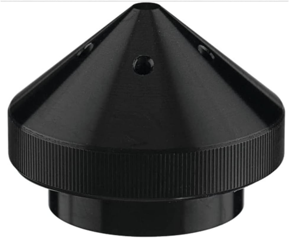 T-H Marine G-Force Eliminator Trolling Motor Prop Nut for Lowrance Ghost - 6061 Billet Aluminum Noise Reduction Prop Nut Upgrade with Cooling Ports and O-Ring Vibration Damping - Black