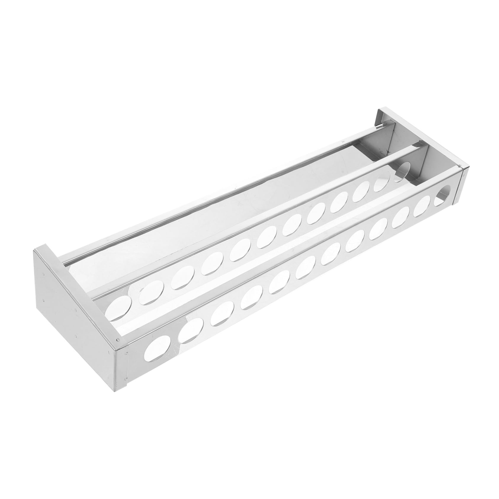 Healvian Gradilla para tubos de ensayo de acero inoxidable soporte para tubos de laboratorio soporte de líquido de prueba gradilla para tubo de ensayo gradilla para tubos de ensayo duradera
