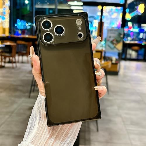 Coque silicone souple transparente iPhone 16 Plus angles carrés