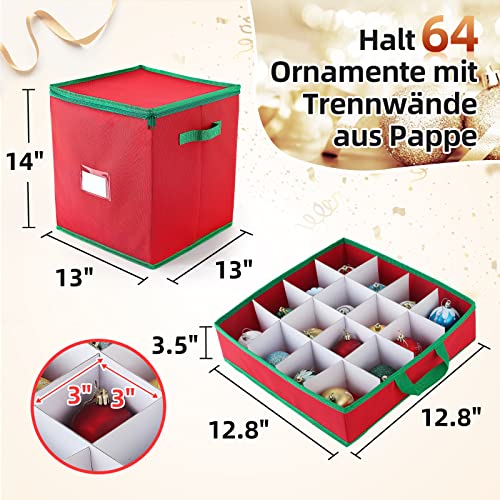 Scatola portaoggetti per palline di Natale con