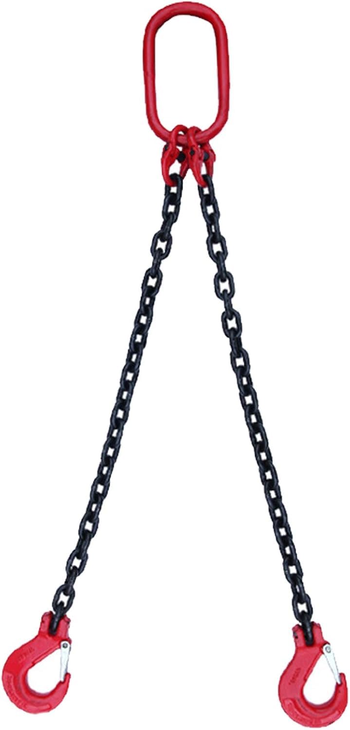 Élingue de chaînes de levage robustes 1 jambe avec crochets de préhension