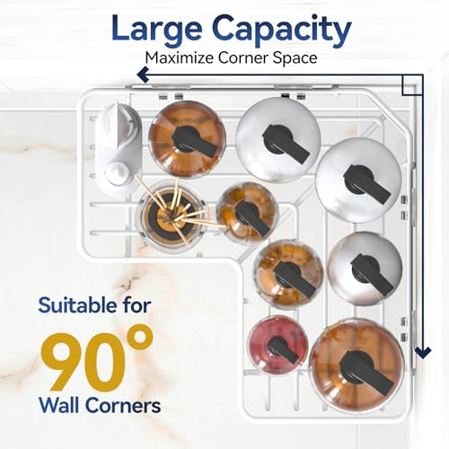 Image of YASONIC Corner Shower Caddy Adhesive, 100% Rustproof Shower Organizer, No Drill Shower Shelf for Inside Shower, Wall-Mounted Shower Storage for Homes (2 Pack, White)