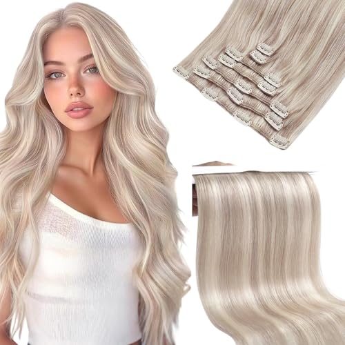 Sunny Hair Clip in Hair Extensions Real Human Hair 20