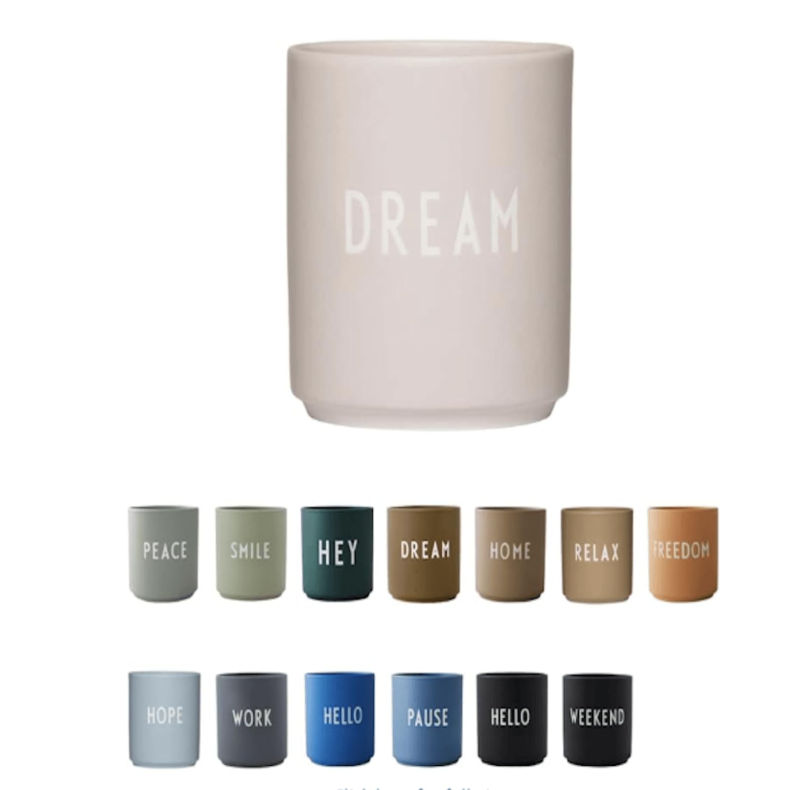 Design Letters Lieblingsbecher Pastellbeige Dream Tasse | Kaffeebecher Porzellan | Dekorativ Kaffeetassen | Personalisierte Geschenke für Freundin, Hochzeitsgeschenk | Tasse Mit Spruch|Teetasse 250 Ml
