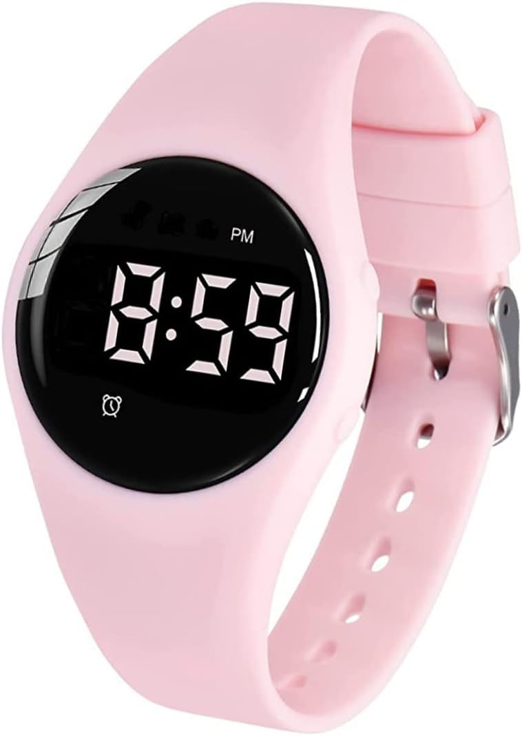 Vibrating Alarm Watch, Water Resistant Potty Training Wristband Rechargeable Medical Reminder Watch with Timer and 15 Daily Alarms