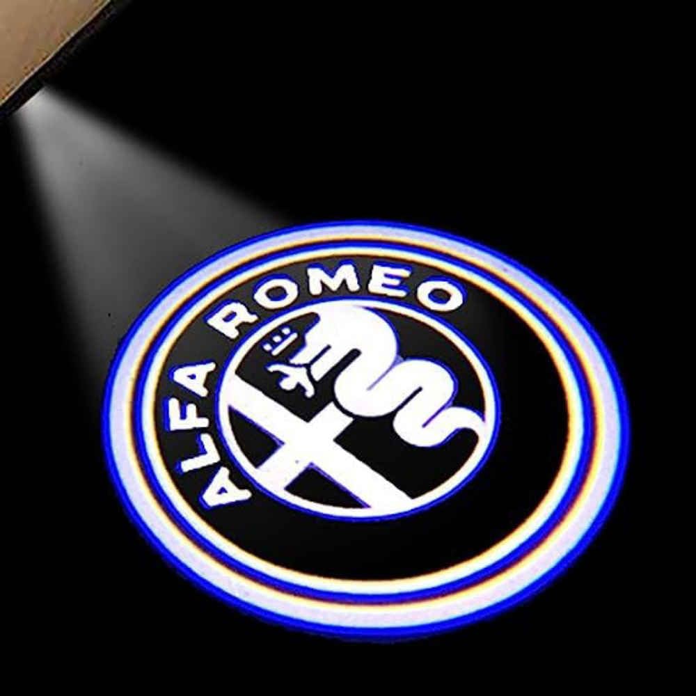 Proiettore per l'illuminazione del Logo della portiera dell'auto Luci di Benvenuto per Alfa Romeo Stelvio Giulia Giulietta Mito, Luce del Logo della portiera dell'auto Proiettore,2ps