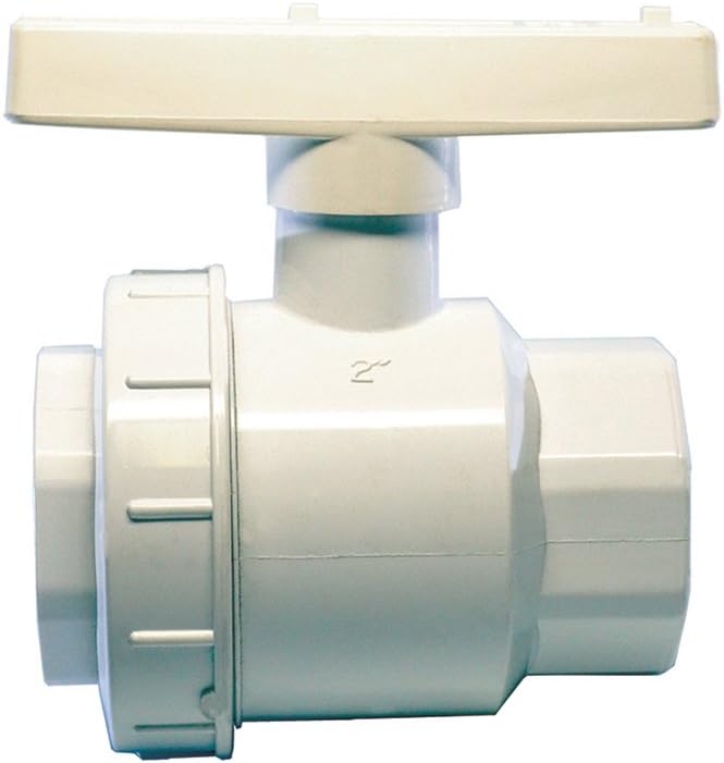 American Valve P200SUE 1 1/2" PVC Single Union Ball Valve Schedule 40 Socket, 1-1/2-Inch: Home Improvement