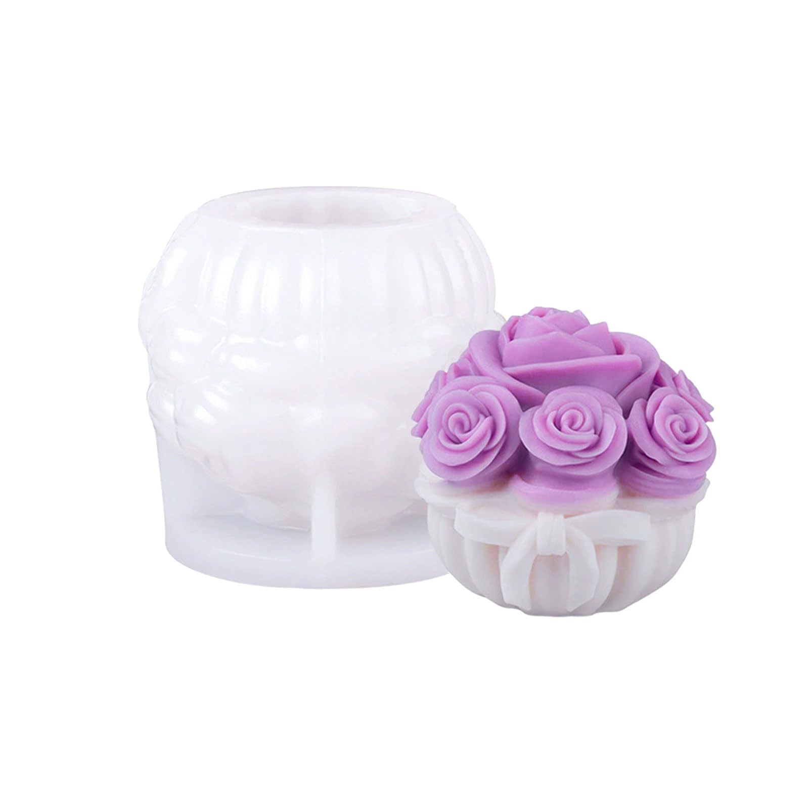 Osniyaw D Flower Candle Moulds Silicone Moul Plaster Moulds Casting Moulds Ornament Epoxy Resin Moulds Silicone Moul