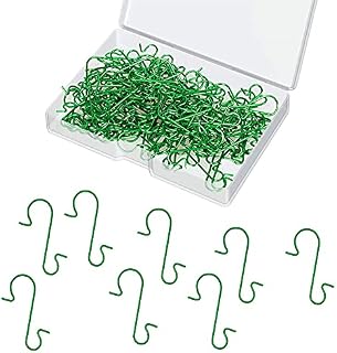 ZHjuju Christmas Tree Hooks120 Pcs Christmas Bauble Hooks,Metallic Ornament Hooks,S-Shaped Metal Hanger for Christmas Tree Hanging Small Accessories Lanterns Bells Christmas Decorations.