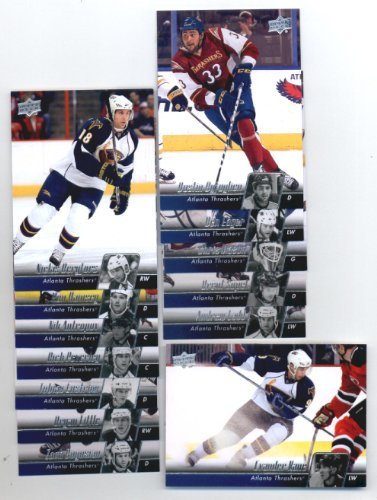 2010-11 Upper Deck Atlanta Thrashers Veteran Team Set- 13 NHL Trading Cards Including - Zach Bogosian, Brent Sopel,Andrew Ladd, Ben Eager, Evander Kane, Dustin Byfuglien and more