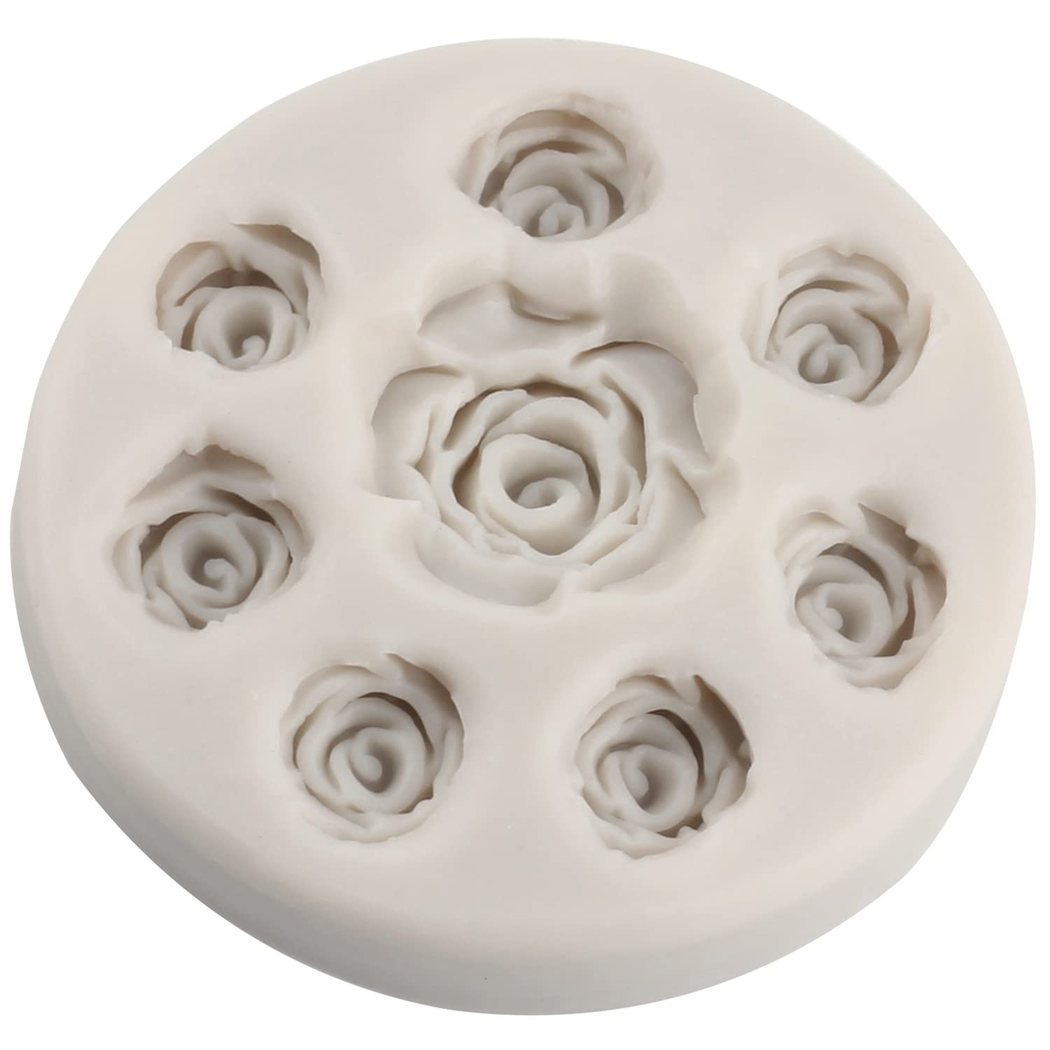 2 Stampi In Silicone Per Fiori 3D Con 2 Contagocce - 27 Design Di Rose, Margherite E Foglie Per Cupcake, Cioccolato, Sapone E Argilla