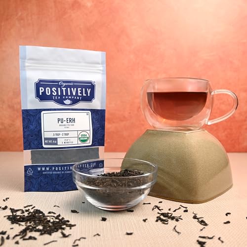 Image of Positively Tea, Organic Pu-Erh Tea, Loose Leaf, 16 Ounce
