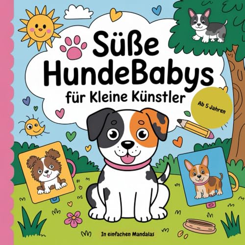 Süße Hundebabys für kleine Künstler