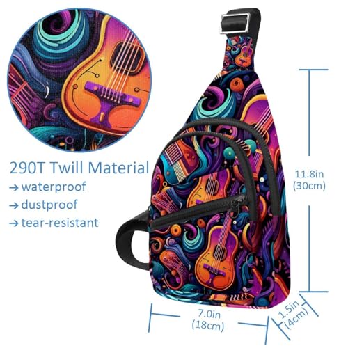 Mochila sling para evitar rebotes al correr con correa ajustable multicolor 4