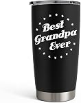 Tumbler SANDJEST pour papa - Mug de voyage isolé en acier inoxydable de 20oz pour papa de la part de ses filles ou fils - Idéal pour la fête des pères, un anniversaire ou Noël