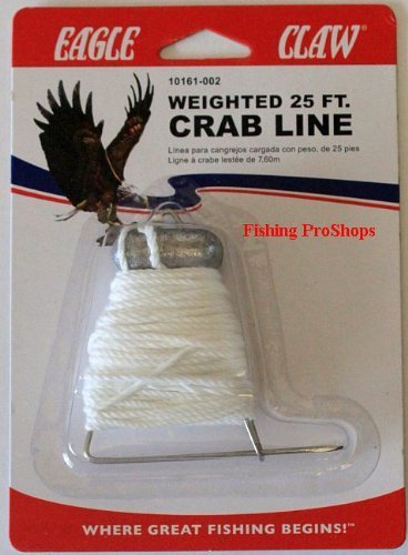 Eagle Claw Weighted 25' Crab Line