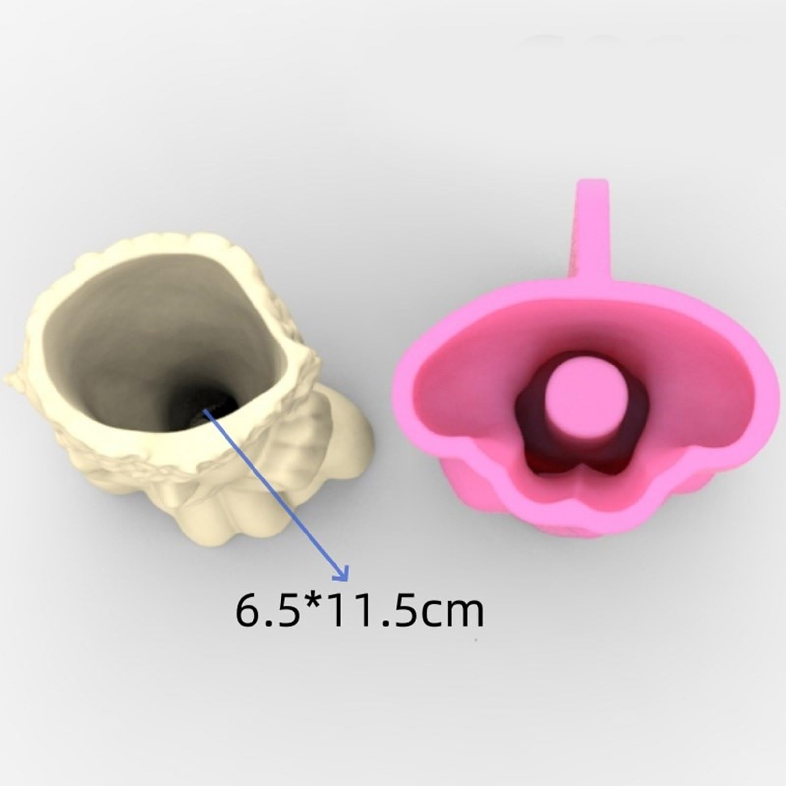 Forma de figura artística, florero, forma artística de la figura humana, maceta de silicona, maceta para la fabricación hecha a mano de los amantes de las formas de macetas