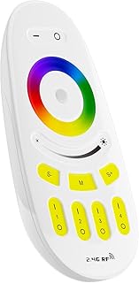 BTF-LIGHTING LM096 RGB RGBW 4 Zone Touch RF Remote Control Powered by 2pcs AAA Batteries 3V Work With C03RF C04RF WB5 LM052 LM053 C03W C04W Mi-boxer WL5 FUT037 FUT038 FUT044 FUT038W LS2 etc Controller