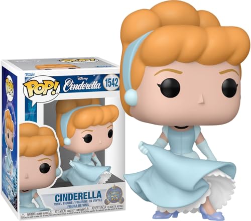 Funko Cenicienta bailando en vestido de baile + protector pop: 75 aniversario Disney Pop! Figura de vinilo de animación (juego de regalo incluido con caja protectora de la marca ToyBop)