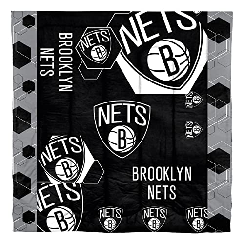 Northwest 1NBA/84901/0017/EDC Nba Brooklyn Nets Unisex-Adult Comforter And Sham Set thumb #1