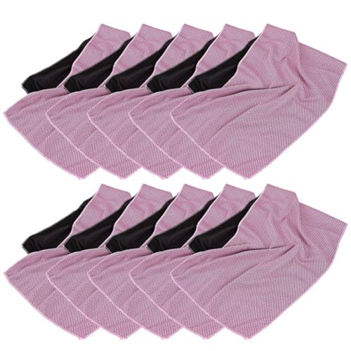 Nuhikap Pink Cold-Feeling Sports Towel, Quick-Drying, Outdoor Cooling, Cold Towel, Fitness and Running Sweat-Wiping Ice Towel