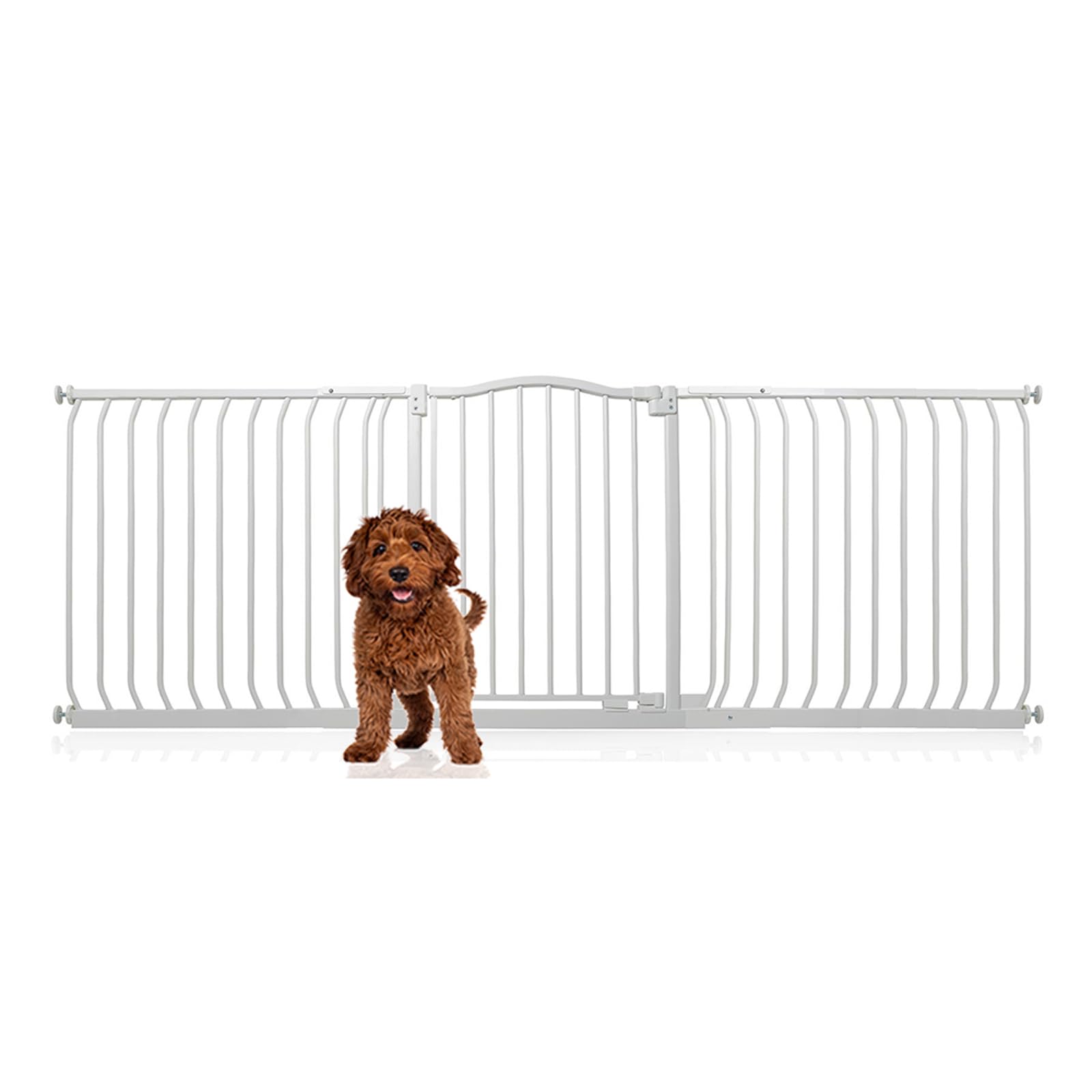Bettacare Curved Top Dog Gate, 161cm - 170cm, Matt Black, Pressure Fit Pet Gate for Puppy and Dog, Easy Installation — view 12