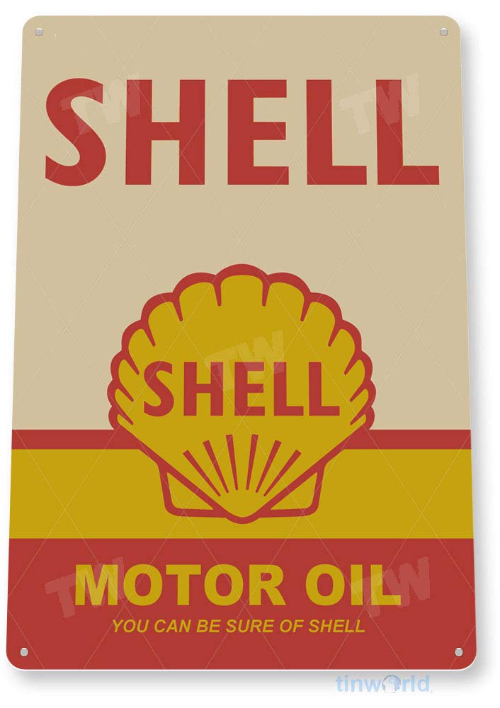 Amazon.com: Tinworld Tin Sign: Shell Motor Oil Sign C991 : Home