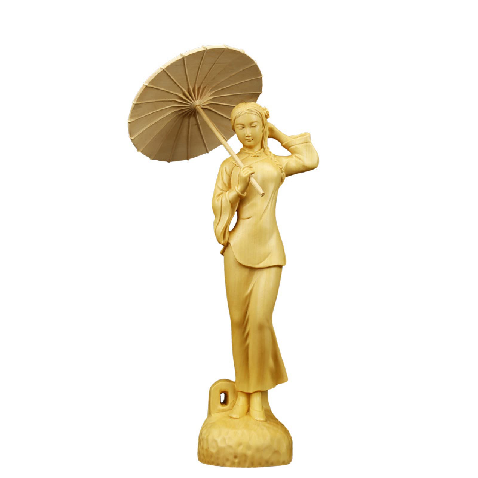 Amazon.co.jp: 装飾品置物彫刻像ツゲの木彫刻フィギュア像手工芸品