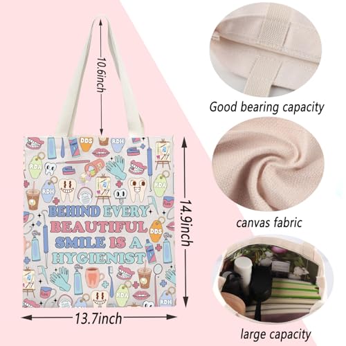 Bolso Tote para Higienista Dental Canvas 14.9in miniatura 2
