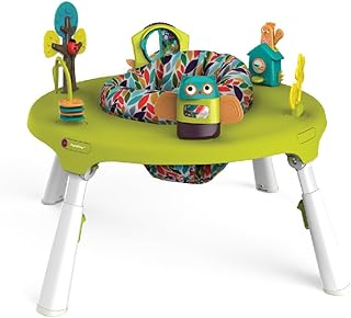 ORIBEL PortaPlay Foldable Baby Activity Center: Portable Jumper and Transformable Play Table