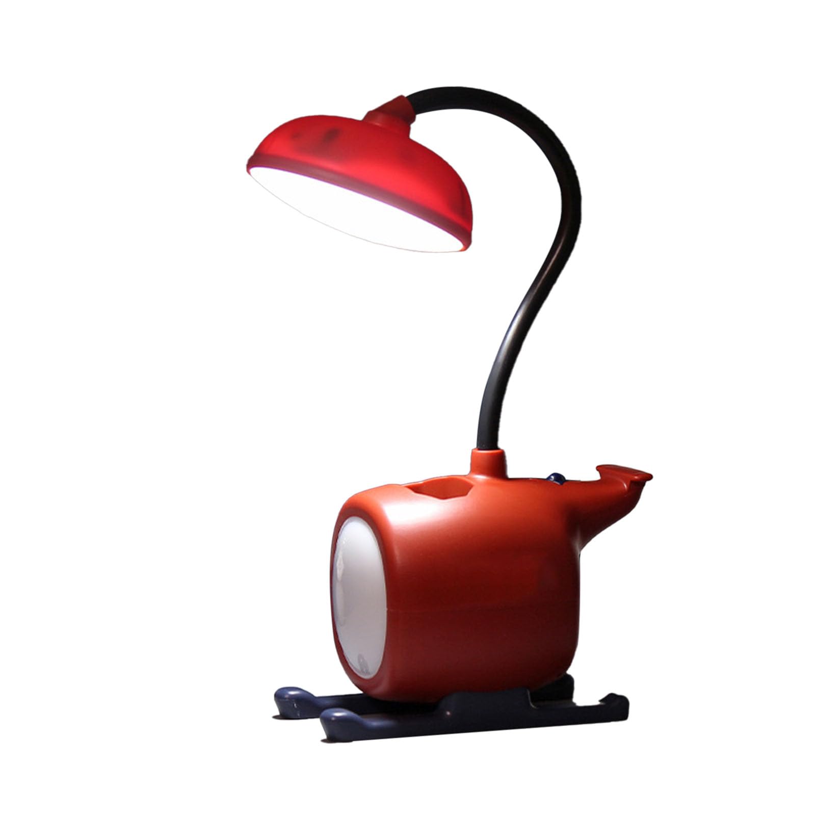 Uadme Lámpara de Mesa, Lámpara de Escritorio LED de Dibujos Animados, Linda Forma de Avión, Mesa Recargable, Luz Plegable para el Cuidado de los Ojos, Lámpara de Mesa para Pintura,