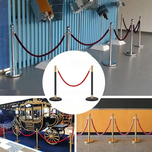 Corda trançada pendurada, barreiras de segurança de corda externa, para tapete vermelho, igreja, hot