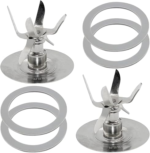 Anbige Piezas de repuesto 6 Point Fusion Blade Cutter Asamblea 4980, compatible con Oster Osterizer Blender