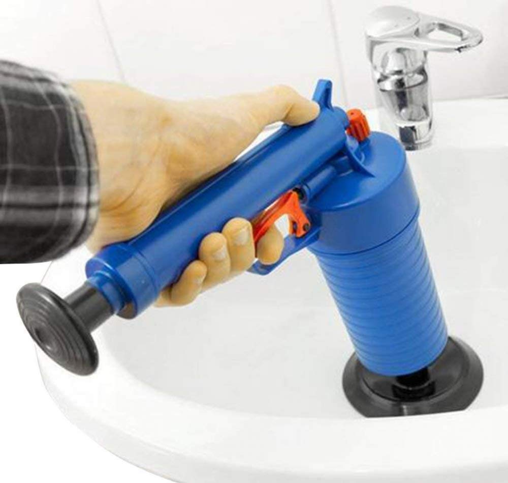 Pompa di scarico aria ad alta pressione, tubo, pulitore di scarico, strumento di pulizia, siringa di scarico aria per cucina, bagno, scarico, con 4 ventose