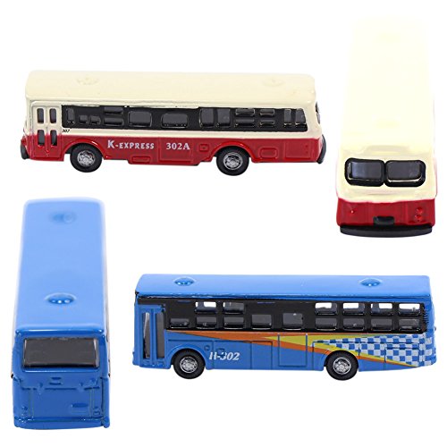 Evemodel BS150 6Pcs Diecast Model Buses Car 1:160 N Scale Streetscape Layout Railway Scenery Diy Train Layout Model Accessories thumb #3