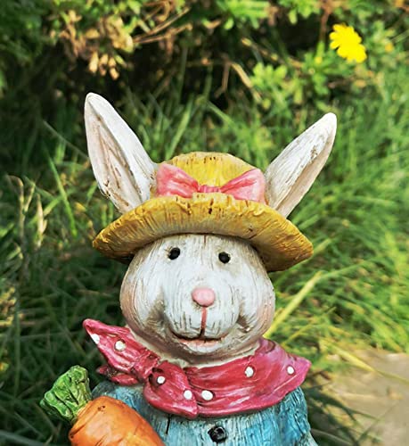 Simulation de jardin sculpture animale de lapin pour aménagement extérieur - 5