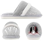 Hausschuhe Damen Herren Winter Plüsch Wärme Pantoffeln Weiche Flache Memory Foam Home Rutschfeste Slippers – Bild 2