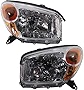 Evan-Fischer Headlight Set of 2 Compatible with 2004-2005 Toyota RAV4 Clear Lens Halogen