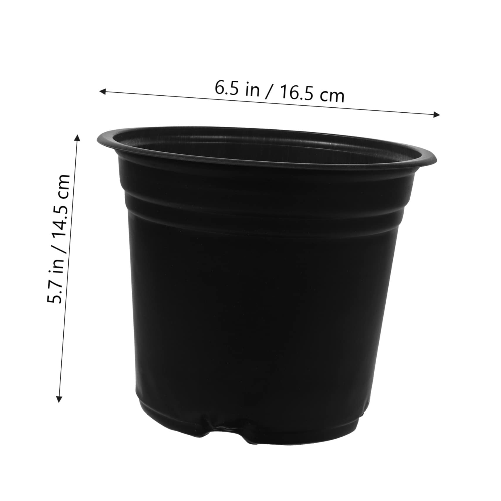 Abaodam Pots de Semis en Plastique Noir 50 Pièces pour Plantes Succulentes Jardin Extérieur Pot de Pépinière Trou Drainage Léger et Réutilisable