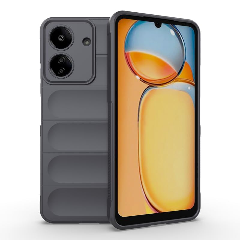 Image of amazon basics Basic Case for Mi Redmi 13C 4G (Silicone Grey)