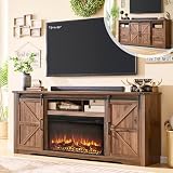 JXQTLINGMU 70-Inch Fireplace TV Stand