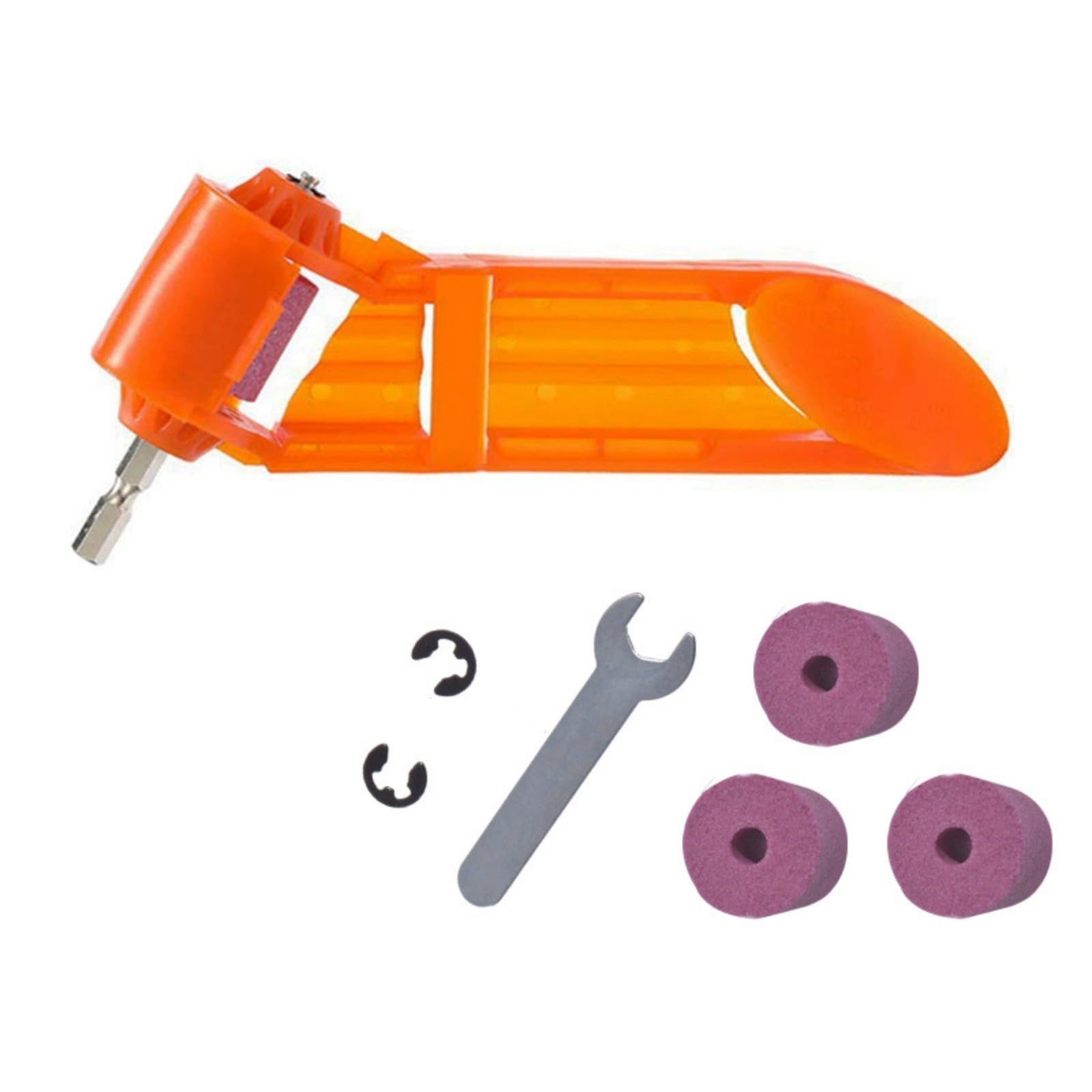 Newft Yellow Professional Drill Bit Sharpening Jigs Drill Bit Sharpener With 3 Grinding Stone Wheel Enables Tool Maintenance Sharpener