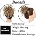 SEGO Moños Postizos Voluminosos Rizados Pelo Sintético Como Natural [Castaño Claro a...