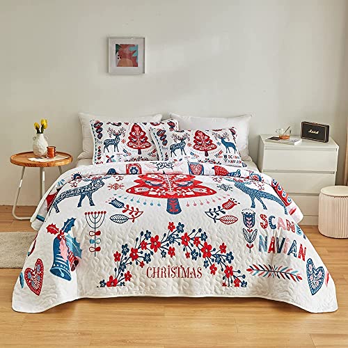Loussiesd Juego de ropa de cama acolchada