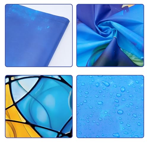 Image of ANGSYLTH 8 Pcs Fluorescent Light Covers - 4 x 2 Feet Covers for Ceiling Lights, 8 x 10 Magnetic Light Filters for Classroom, Office, Hospitals (Colorful Art)