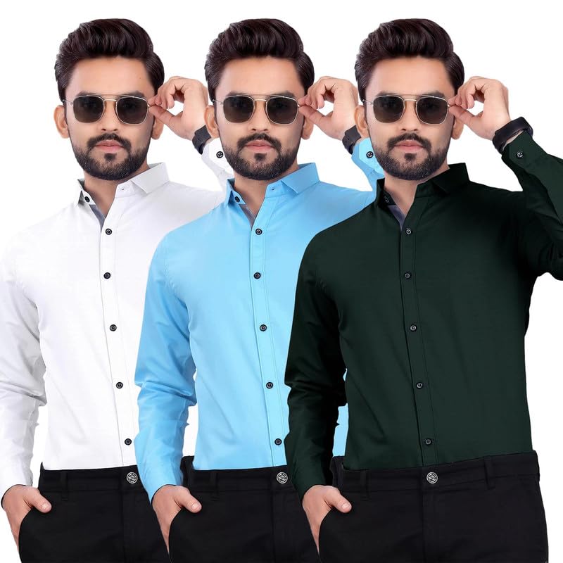 Pinkmint Men Solid Regular Fit Shirt (Pack of 1)