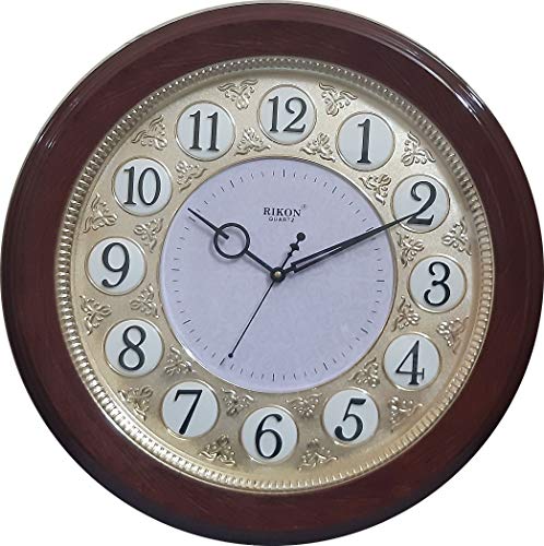 Image of Rikon Plastic Round RK-30 Premium Sweep Wall Clock (Multicolour, 50 x 50 cm)